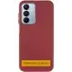 Шкіряний чохол Leather Case Metal Buttons для Samsung Galaxy S25 Ultra Red
