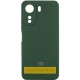Чохол Silicone Cover Lakshmi Full Camera (AA) with logo для Xiaomi Redmi 15C (EU) Зелений / Dark green