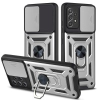 Чохол Ummi Camshield Serge Ring для Samsung Galaxy A72 4G / A72 5G Срібний