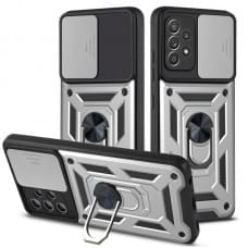 Чохол Ummi Camshield Serge Ring для Samsung Galaxy A72 4G / A72 5G Срібний
