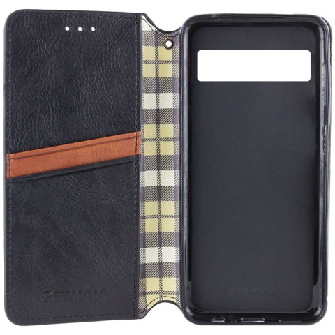 Шкіряний чохол-книжка GETMAN Cubic (PU) для Google Pixel 6a Чорний