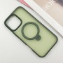 TPU+PC чехол Metal Buttons with MagSafe Colorful HQ Ring для Apple iPhone 16 Pro (6.3")