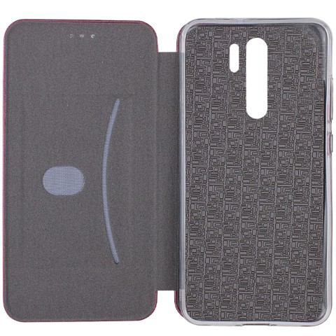 Шкіряний чохол-книжка Classy для Xiaomi Redmi 9 Бордовий