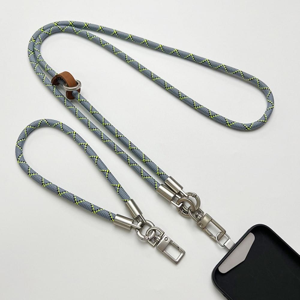 Набір шнурків 120см + 35см Gray / Yellow / Black