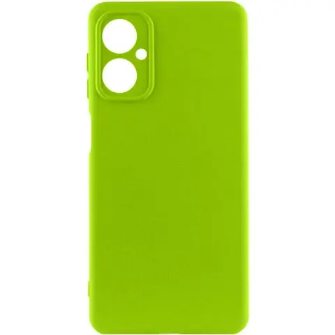 Чохол Silicone Cover Lakshmi Full Camera (A) для Motorola Moto G14 Салатовий / Neon Green