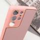 Шкіряний чохол Xshield для Samsung Galaxy S21 Ultra Рожевий / Pink