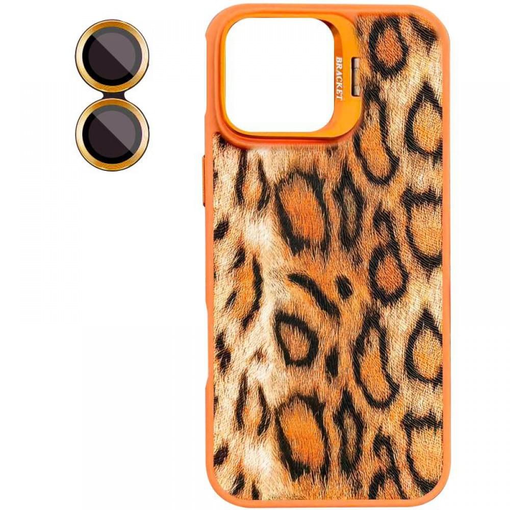 Чохол TPU+PC Wild Leopard with MagSafe and Lens для Apple iPhone 17 (6.3") Orange
