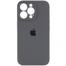 Чохол Silicone Case Full Camera Protective (AA) для Apple iPhone 14 Pro (6.1") Сірий / Dark Gray