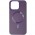 Шкіряний чохол Bonbon Leather Metal Style with MagSafe для Apple iPhone 15 Pro (6.1") Фіолетовий / Dark Purple