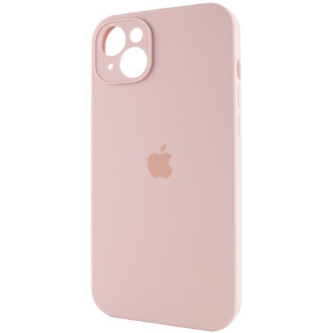 Чохол Silicone Case Full Camera Protective (AA) для Apple iPhone 15 (6.1") Рожевий / Pink Sand