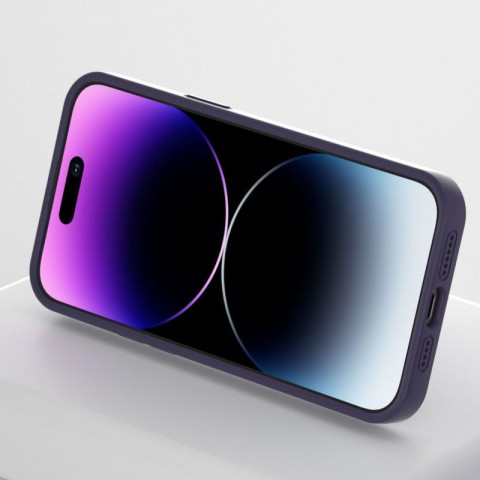 Чохол Silicone Case Full Protective NO LOGO with Ring для Apple iPhone 16 (6.1") Purple