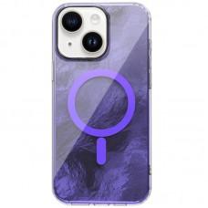 Чохол TPU Shiny Mountain (MagFit) для Apple iPhone 14 / 13 (6.1") Purple
