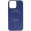 Шкіряний чохол Bonbon Leather Metal Style with MagSafe для Apple iPhone 15 Plus (6.7") Синій / Navy blue