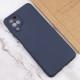 Чохол TPU GETMAN Liquid Silk Full Camera для Samsung Galaxy A12 Синій / Midnight Blue