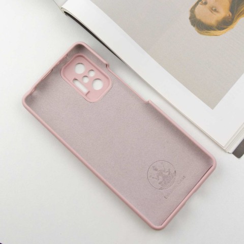 Чохол Silicone Cover Lakshmi Full Camera (AAA) для Xiaomi Redmi Note 10 Pro / 10 Pro Max Рожевий / Pink Sand