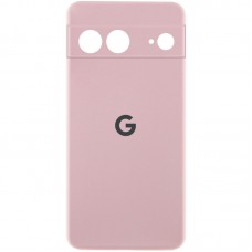 Чохол Silicone Cover Lakshmi Full Camera (AAA) with Logo для Google Pixel 7a Рожевий / Pink Sand