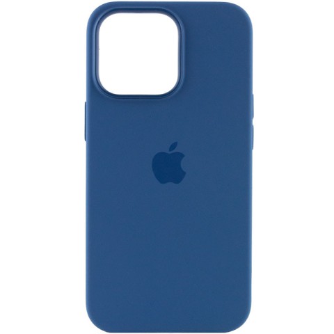 Чохол Silicone case (AAA) with Magsafe and Animation для Apple iPhone 13 Pro (6.1") Синій / Blue Jay