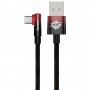 Дата кабель Baseus MVP 2 Elbow-shaped USB to Type-C 100W (1m) (CAVP000420) Black / Red