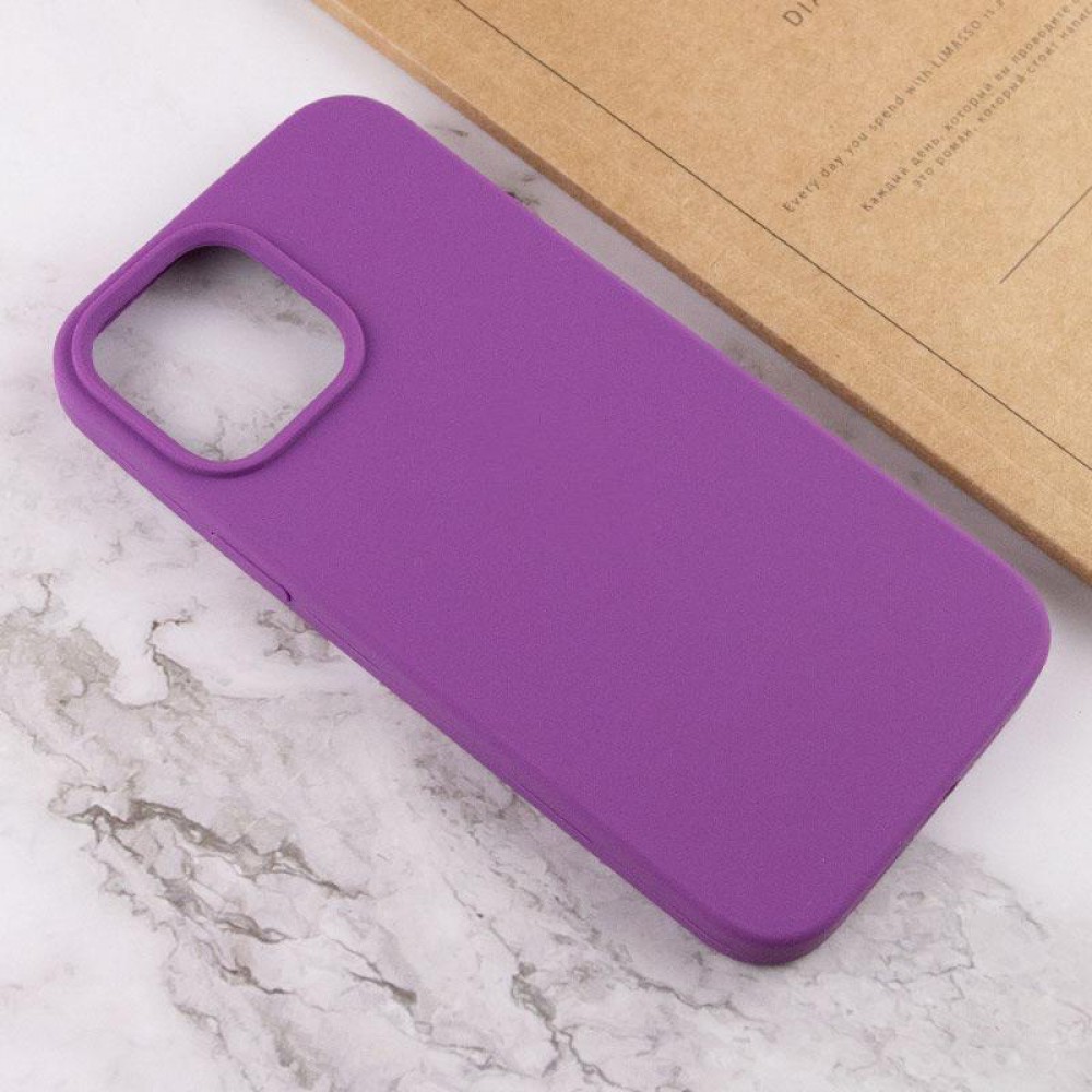 Чохол Silicone Case Full Protective (AA) NO LOGO для Apple iPhone 15 Pro Max (6.7") Фіолетовий / Grape