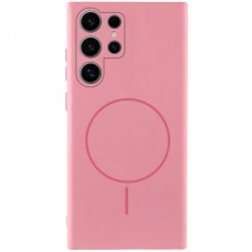 Чохол Silicone Cover Lakshmi Full Camera (AA) with MagFit для Samsung Galaxy S25 Ultra Рожевий / Light pink