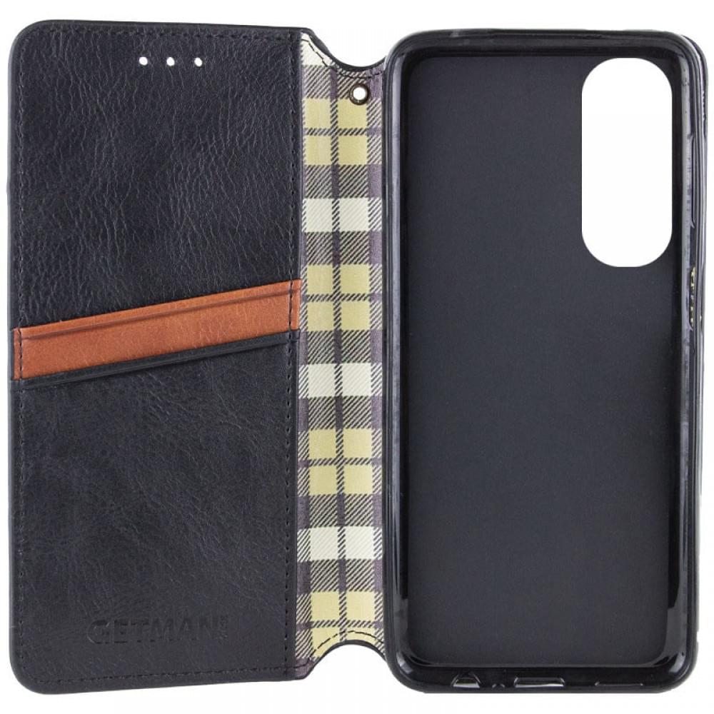 Шкіряний чохол-книжка GETMAN Cubic (PU) для Oppo A60 4G Чорний