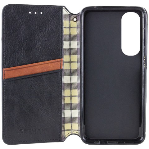 Шкіряний чохол-книжка GETMAN Cubic (PU) для Oppo A60 4G Чорний