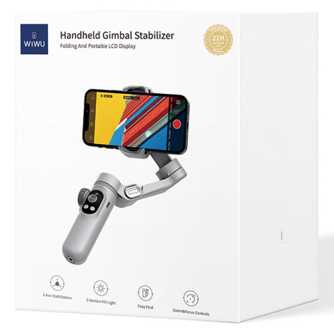 Стабілізатор WIWU Wi-SE007 3-Axis Stabilized Gimbal Stick Grey