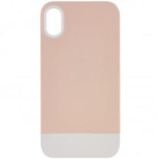 Чохол TPU+PC Bichromatic для Apple iPhone XR (6.1") Grey-beige / White
