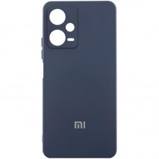 Чохол Silicone Cover Lakshmi Full Camera (AA) with logo для Xiaomi Redmi Note 12 Pro 5G Синій / Midnight blue