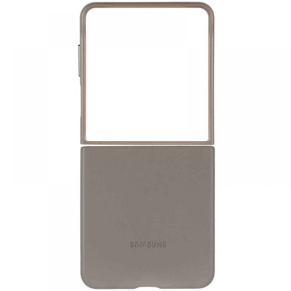 Кожаный чехол Leather Case (AAA) для Samsung Galaxy Z Flip6
