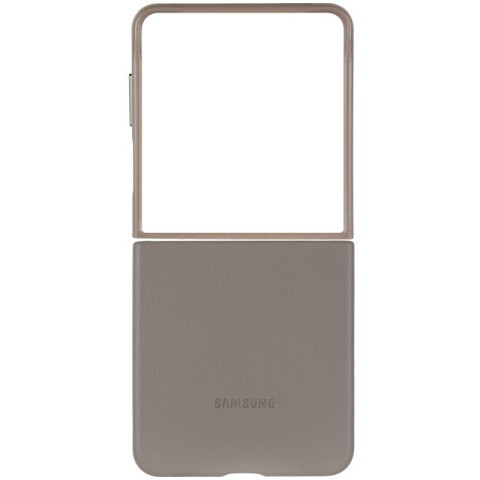Шкіряний чохол Leather Case (AAA) для Samsung Galaxy Z Flip6 Gray