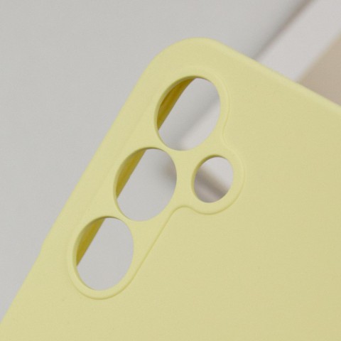 Чохол Silicone Cover Lakshmi Full Camera (AA) для Samsung Galaxy A16 4G/5G Жовтий / Mellow Yellow
