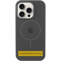 Чохол Silicone Case Full Protective (AA) with MagSafe для Apple iPhone 16 Plus (6.7") Сірий / Dark Gray