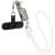 Дата кабель Hoco X126 Experto Type-C to Type-C 60W + Phone Holder & Lanyard (0.35m) Light Gray