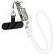 Дата кабель Hoco X126 Experto Type-C to Type-C 60W + Phone Holder & Lanyard (0.35m) Light Gray