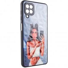 TPU+PC чохол Prisma Ladies для Samsung Galaxy A22 4G Black in White