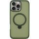 TPU+PC чохол Metal Buttons with MagSafe Colorful HQ Ring для Apple iPhone 16 Pro (6.3") Green