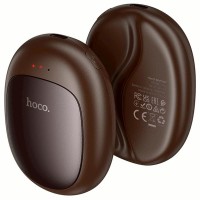 Портативний обігрівач для рук Hoco J167 Coffee bean magnetic split 2500 mAh Brown