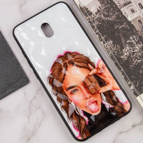 TPU+PC чохол Prisma Ladies для Xiaomi Redmi 8a Chocolate