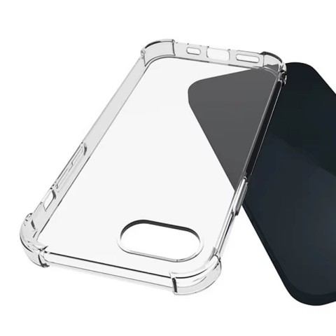 TPU чохол GETMAN Ease logo посилені кути для Apple iPhone 16e / 17e (6.1") Безбарвний (прозорий)