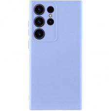 Чохол TPU GETMAN Liquid Silk Full Camera для Samsung Galaxy S23 Ultra Бузковий / Light purple