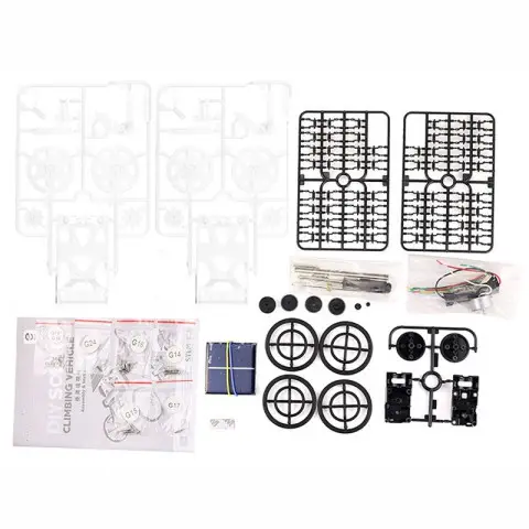 Конструктор позашляховик-скелелаз на сонячній батареї DYY008 Diy Solar White