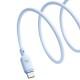 Дата кабель Baseus Silky Series OS Fast Charging Type-C to Type-C 100W (1m) (P10377704) Galaxy Blue Дата кабель Baseus Silky Series OS Fast Charging Type-C to Type-C 100W (1m) (P10377704) Galaxy Blue