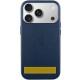 Чохол шкіряний Leather Case (AA) with MagSafe and Animation для Apple iPhone 17 (6.3") Dark Blue
