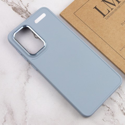 TPU чохол Bonbon Metal Style для Xiaomi Redmi Note 13 Pro+ Блакитний / Mist blue