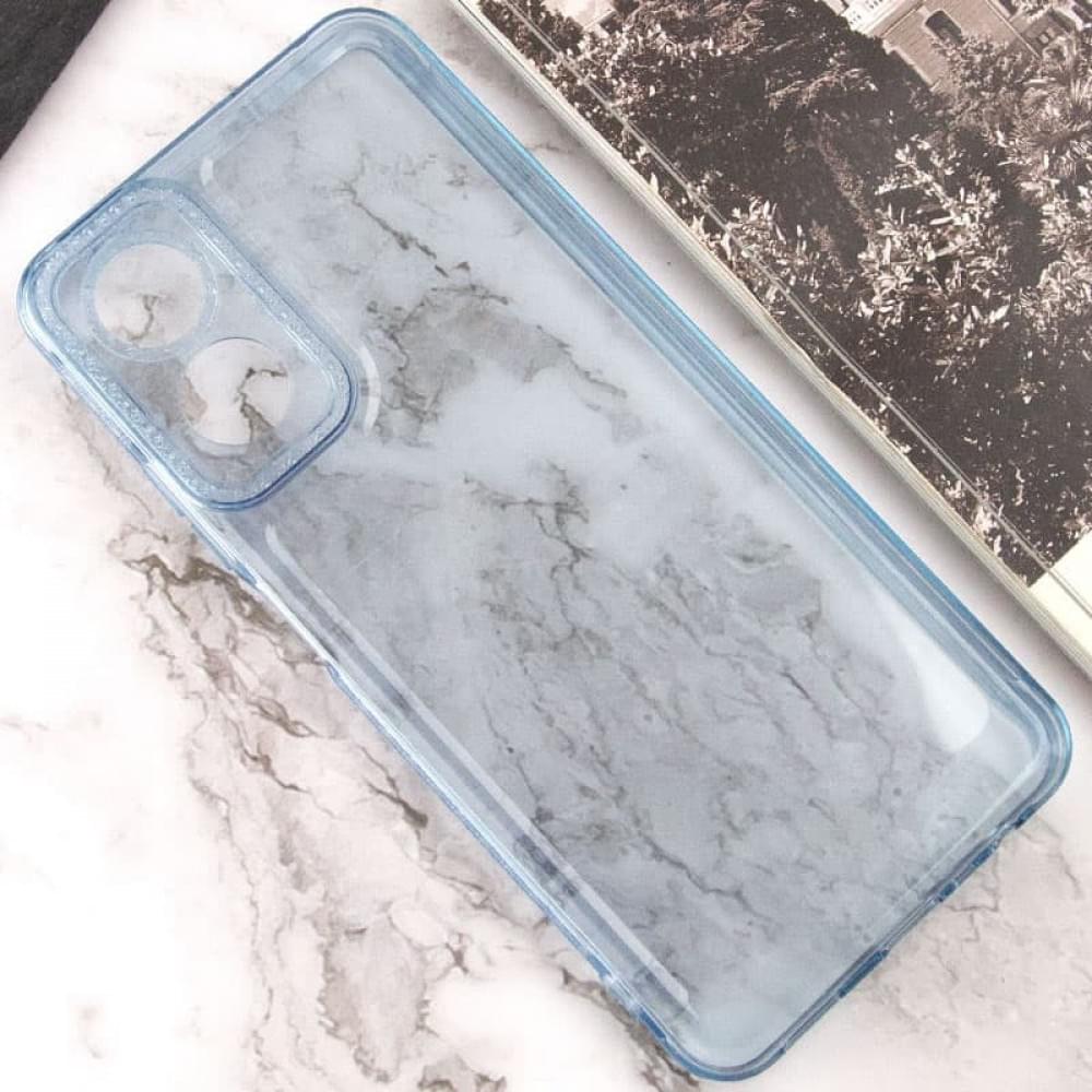 Чохол TPU Starfall Clear для Oppo A17 Блакитний