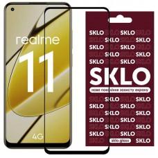 Захисне скло SKLO 3D (full glue) для Realme 11 4G Чорний