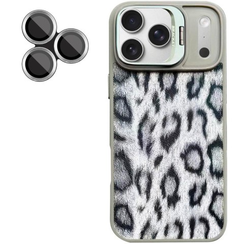 Чохол TPU+PC Wild Leopard with MagSafe and Lens для Apple iPhone 17 Pro Max (6.9") Grey