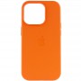 Шкіряний чохол Leather Case (AAA) with MagSafe для Apple iPhone 14 Pro Max (6.7") Orange