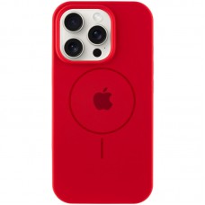 Чохол Silicone Case Full Protective (AA) with MagSafe для Apple iPhone 16 Pro Max (6.9") Червоний / Red